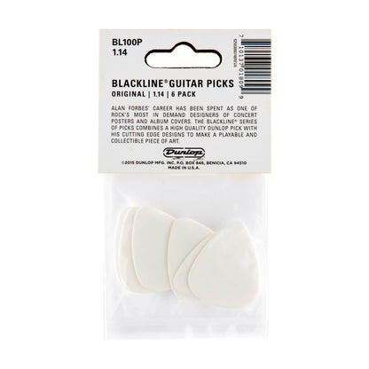 Jim Dunlop DUNLOP ALAN FORBES 1.14mm GUITAR PICK PLAYER'S PACK 06-PACK - BL100P114