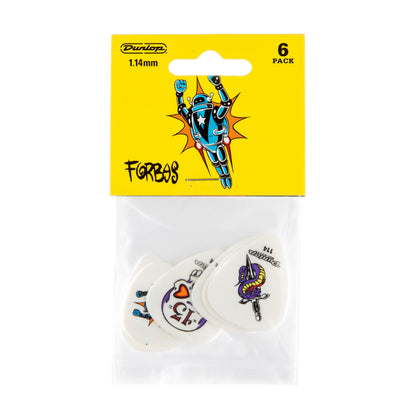 Jim Dunlop DUNLOP ALAN FORBES 1.14mm GUITAR PICK PLAYER'S PACK 06-PACK - BL100P114