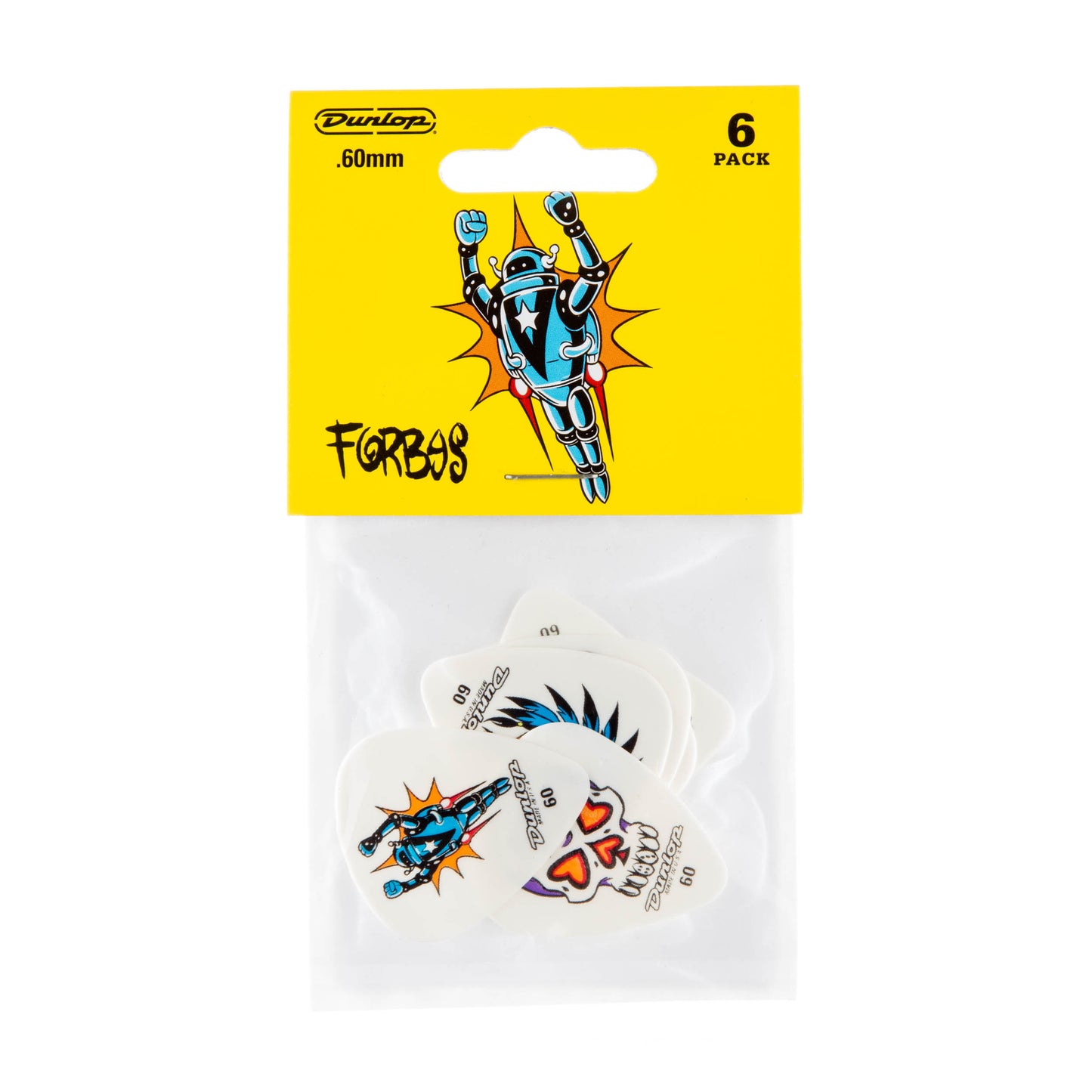 Jim Dunlop DUNLOP ALAN FORBES .60mm GUITAR PICK PLAYER'S PACK 06-PACK - BL100P060