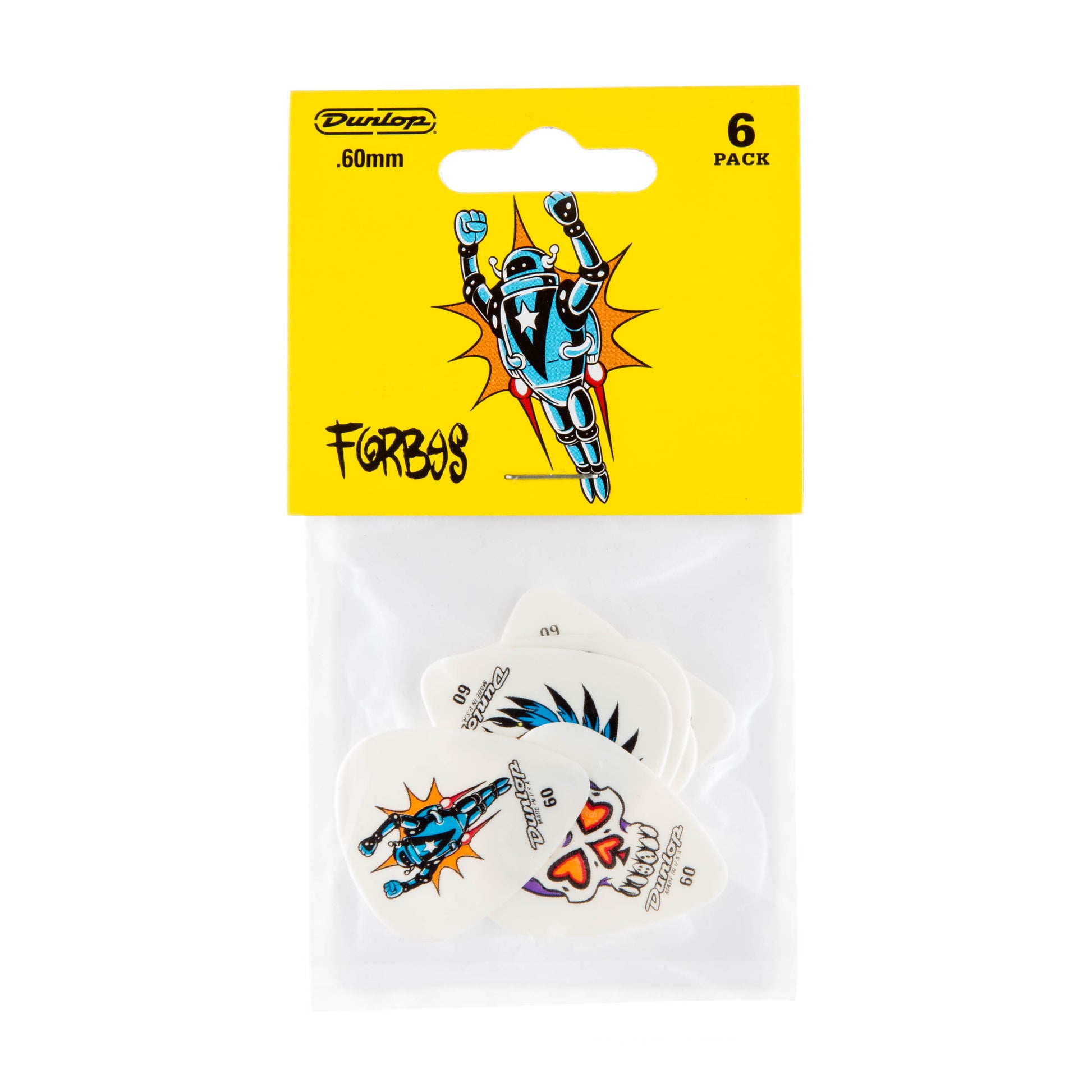 Jim Dunlop DUNLOP ALAN FORBES .60mm GUITAR PICK PLAYER'S PACK 06-PACK - BL100P060