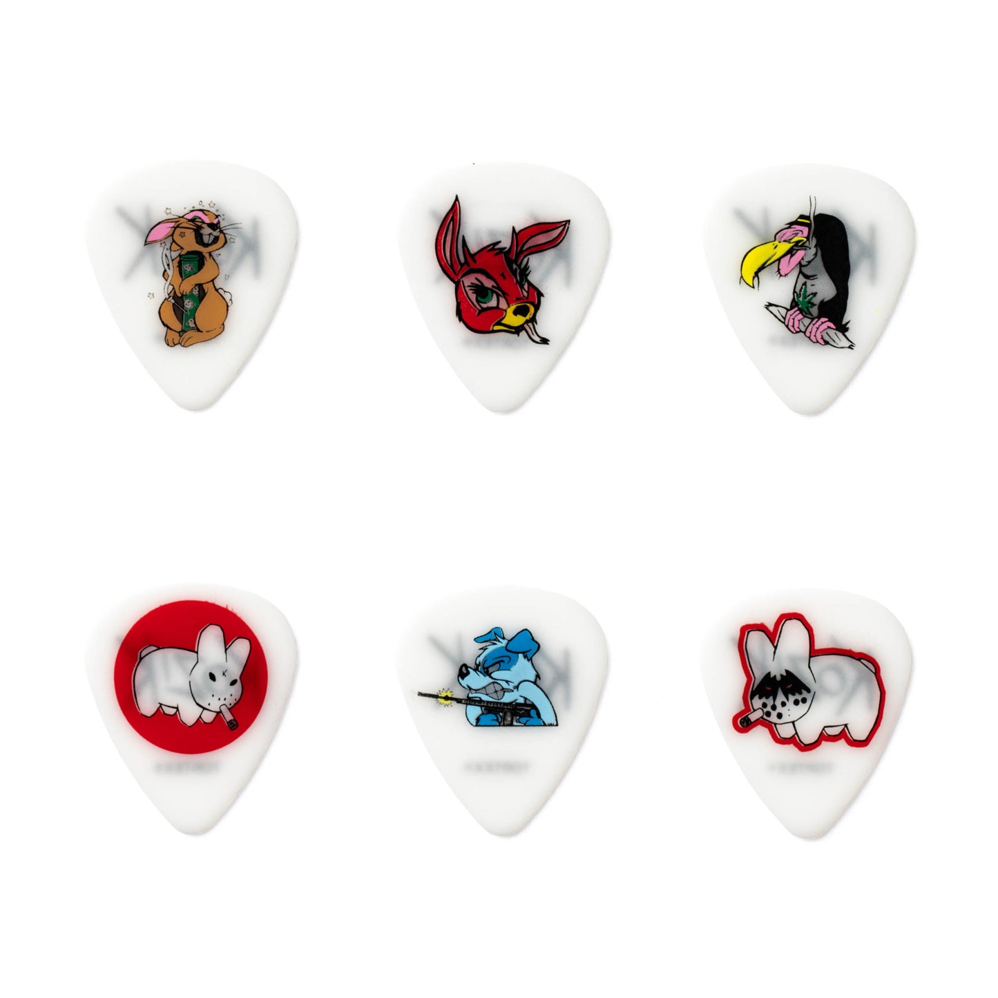 Jim Dunlop DUNLOP FRANK KOZIK 1 BLACKLINE ART .73mm PICK TIN GUITAR PICK REFILL BOX - BL109T073