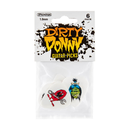 Jim Dunlop DUNLOP DIRTY DONNY SERIES 1 - 1.0mm ASSORTMENT GUITAR PICK PLAYER'S PACK 06-PACK - BL111P100