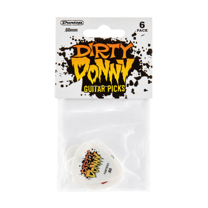 Jim Dunlop DUNLOP DIRTY DONNY SERIES 1 - .60mm ASSORTMENT GUITAR PICK PLAYER'S PACK 06-PACK - BL111P060