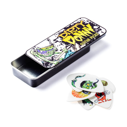 Jim Dunlop DUNLOP DIRTY DONNY 1 BLACKLINE ART .60mm PICK TIN GUITAR PICK REFILL BOX - BL111T060