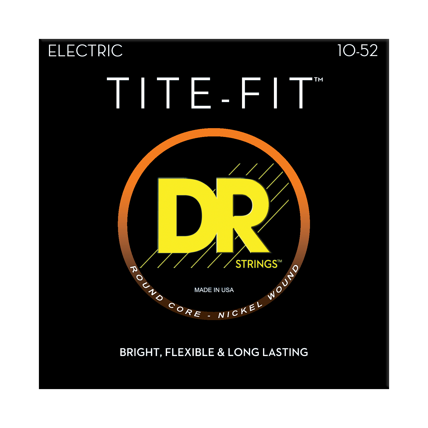 DR Strings DR TITE-FIT Nickel Plated Steel Electric Guitar String Set - 10-52 Big-Heavy BT-10