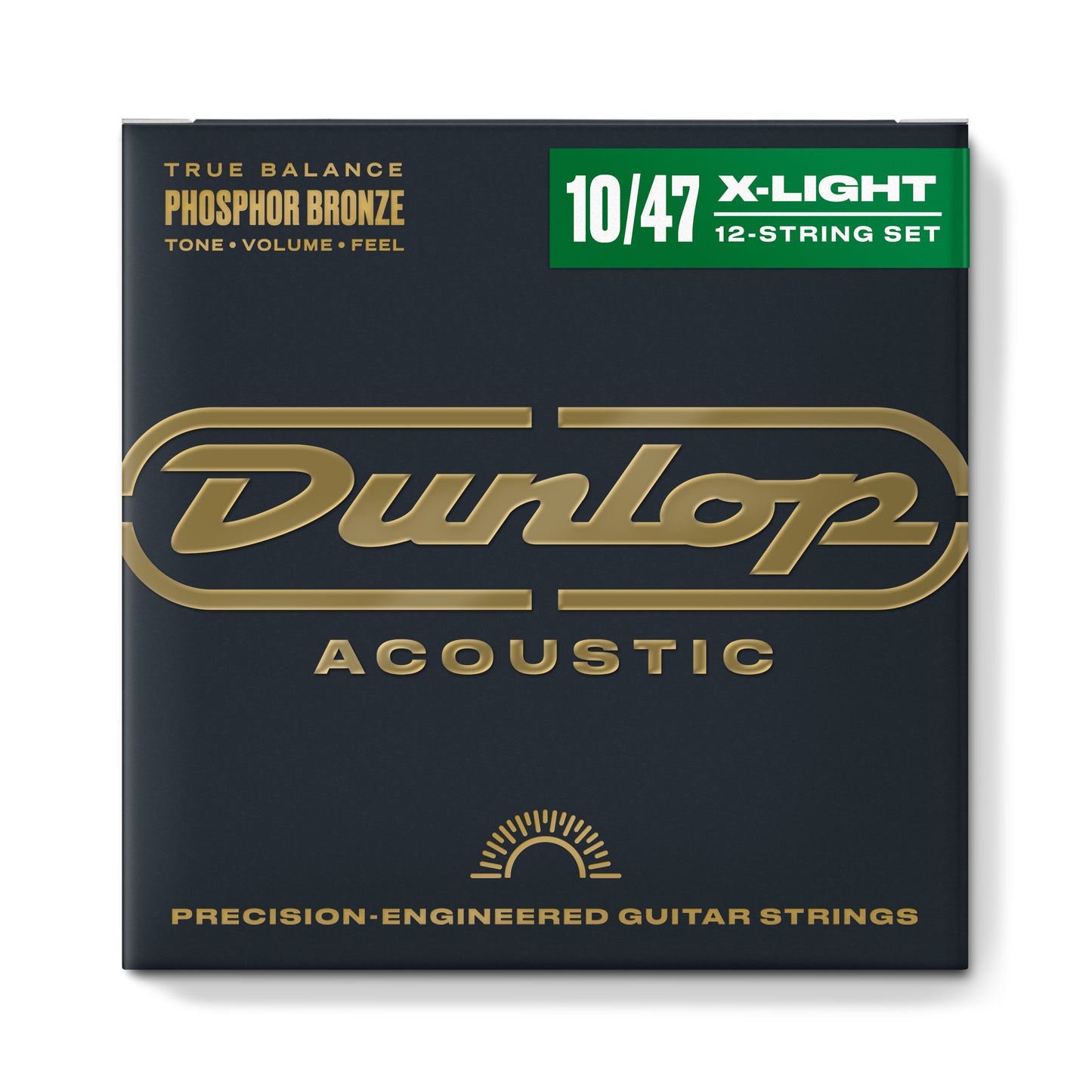 Jim Dunlop DUNLOP PHOSPHOR BRONZE ACOUSTIC GUITAR 12- STRING SET - 10-47 EXTRA LIGHT - DAP1047J