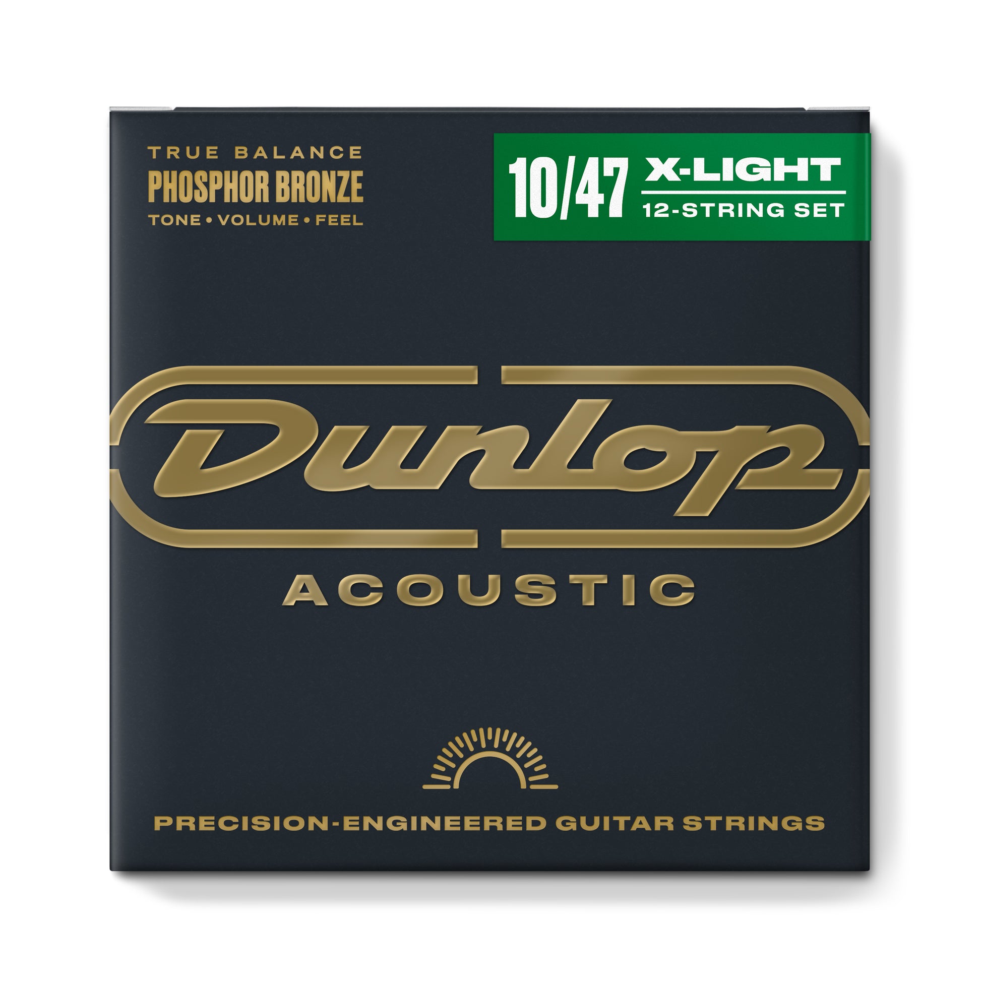 Jim Dunlop DUNLOP PHOSPHOR BRONZE ACOUSTIC GUITAR 12- STRING SET - 10-47 EXTRA LIGHT - DAP1047J
