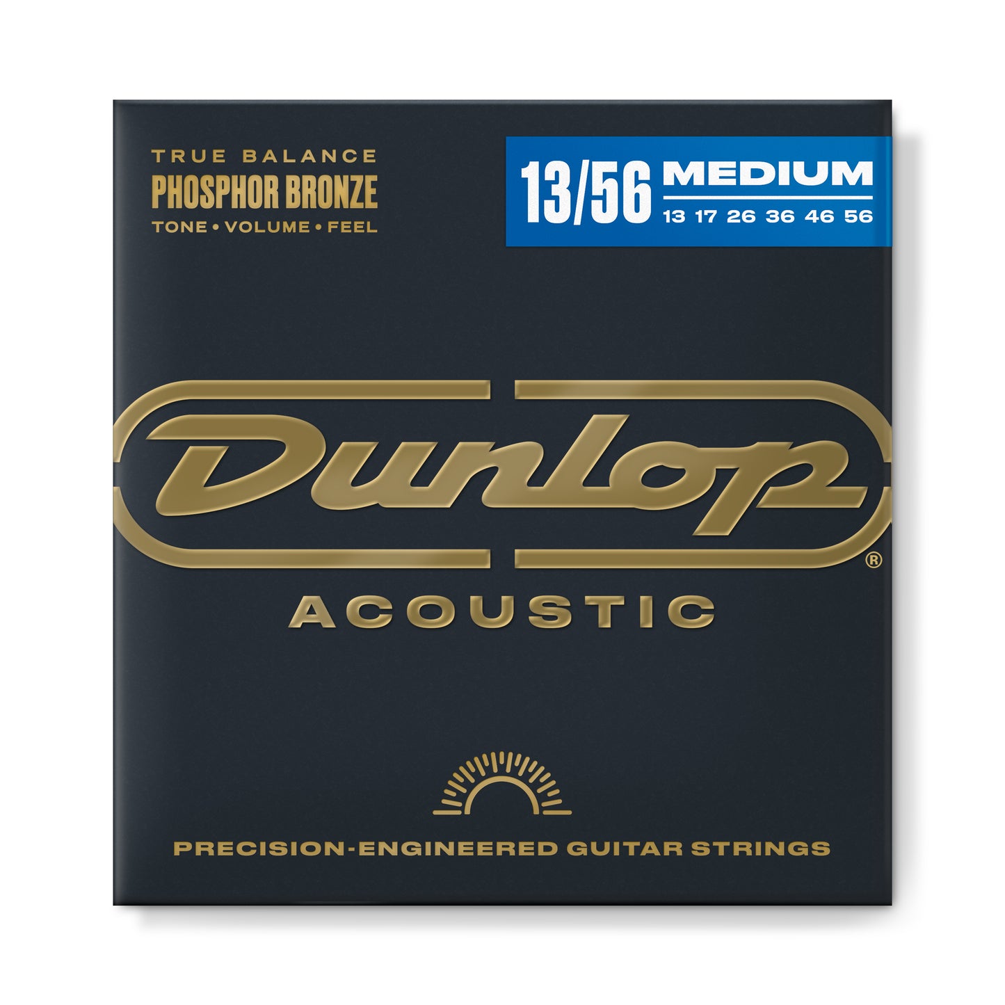 Jim Dunlop DUNLOP PHOSPHOR BRONZE ACOUSTIC GUITAR 06- STRING SET - 13-56 MEDIUM - DAP1356
