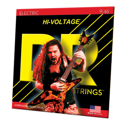 DR Strings DR HI-VOLTAGE Dimebag Darrell Signature Series Electric Guitar String Set - 9-46 Light-Medium DGB-9/46