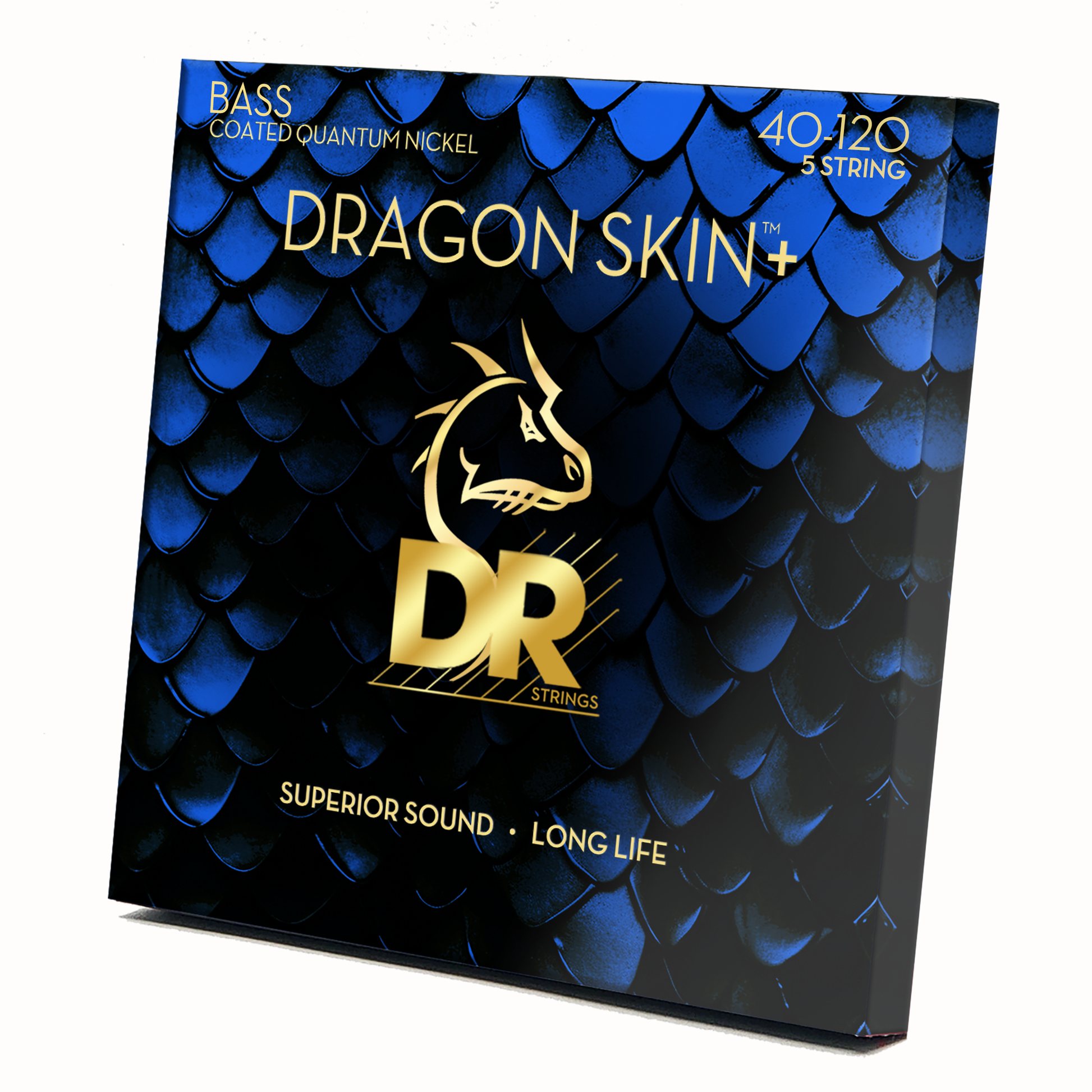 DR Strings DR Dragon Skin+ Quantum Nickel Electric Bass Strings Long Scale Set - 5-String 40-120 DBQ5-40