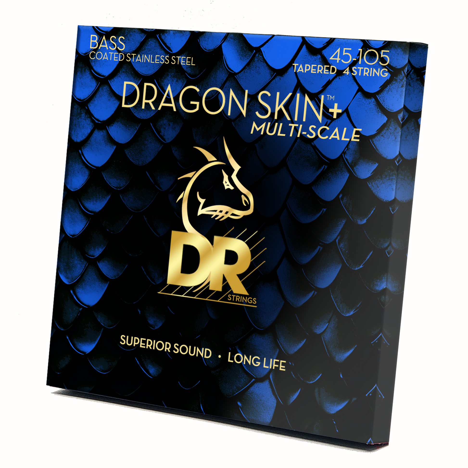 DR Strings DR Dragon Skin+ Quantum Nickel Electric Bass Strings Multi-Scale Set - 4-String 45-105t DBQM-45