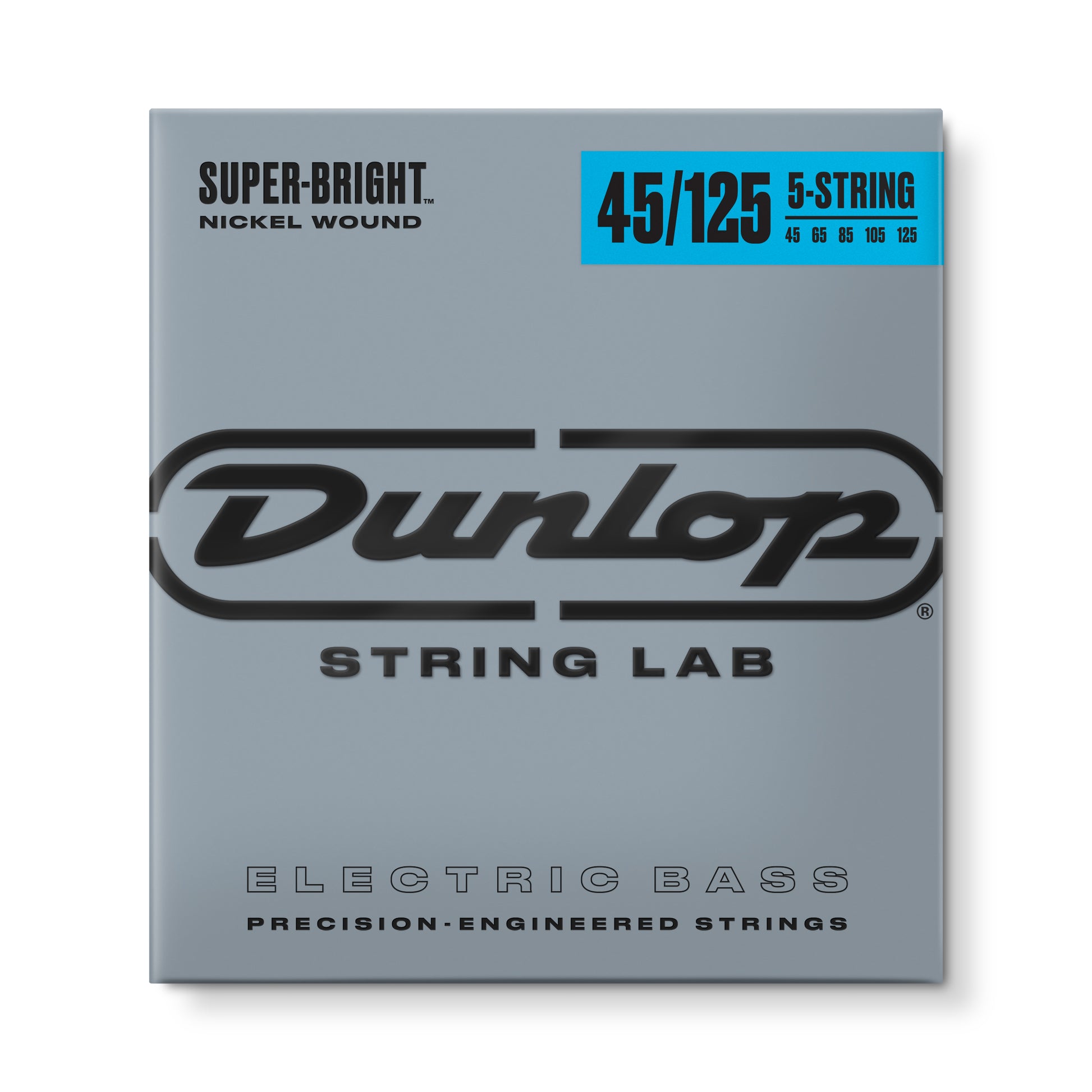 Jim Dunlop Dunlop Super Bright Nickel Plated Steel Electric Bass Strings Long Scale Set - 5-String 45-125 DBSBN45125