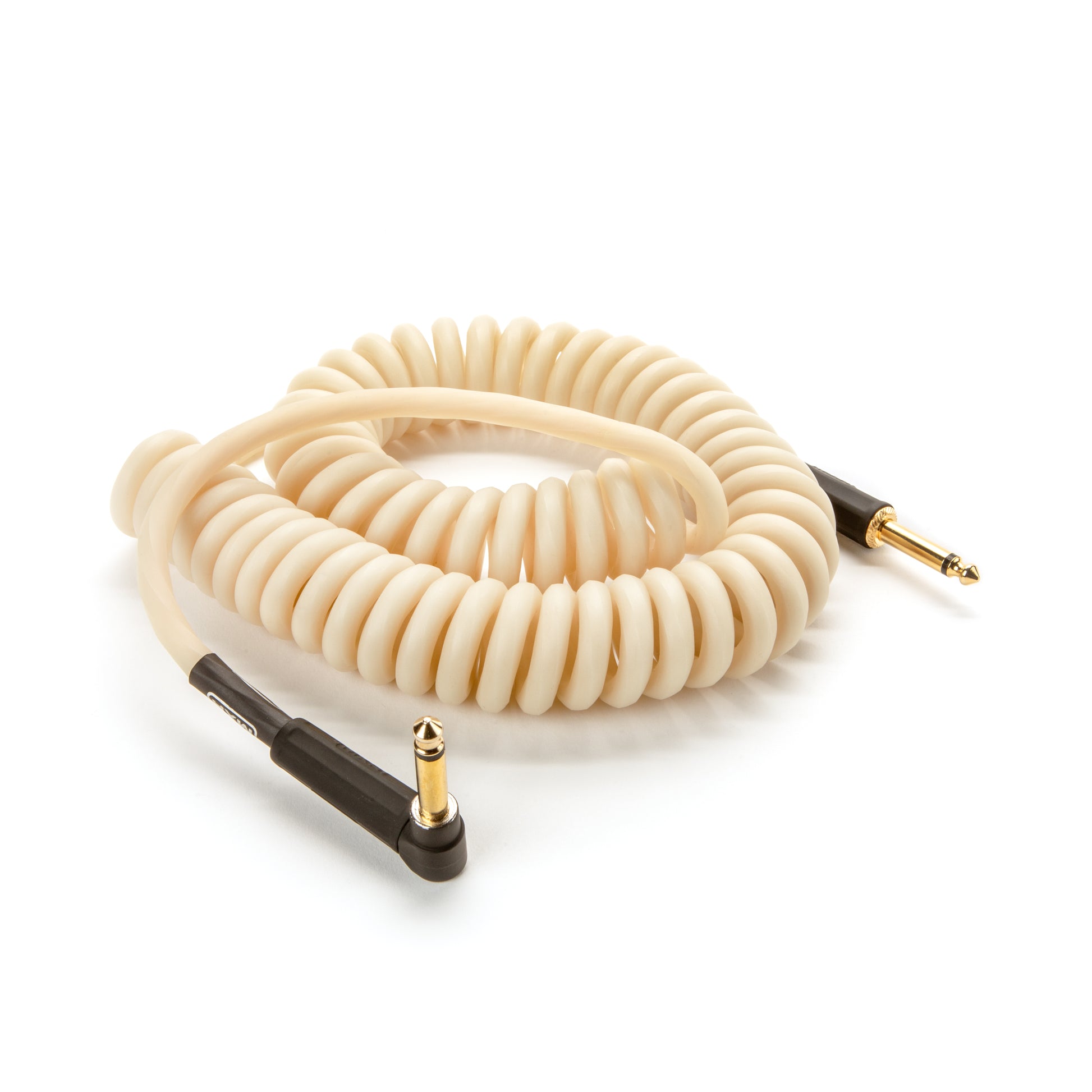 MXR MXR COILED GLOW INSTRUMENT CABLE - RIGHT / STRAIGHT 15 FT - DCICG15R