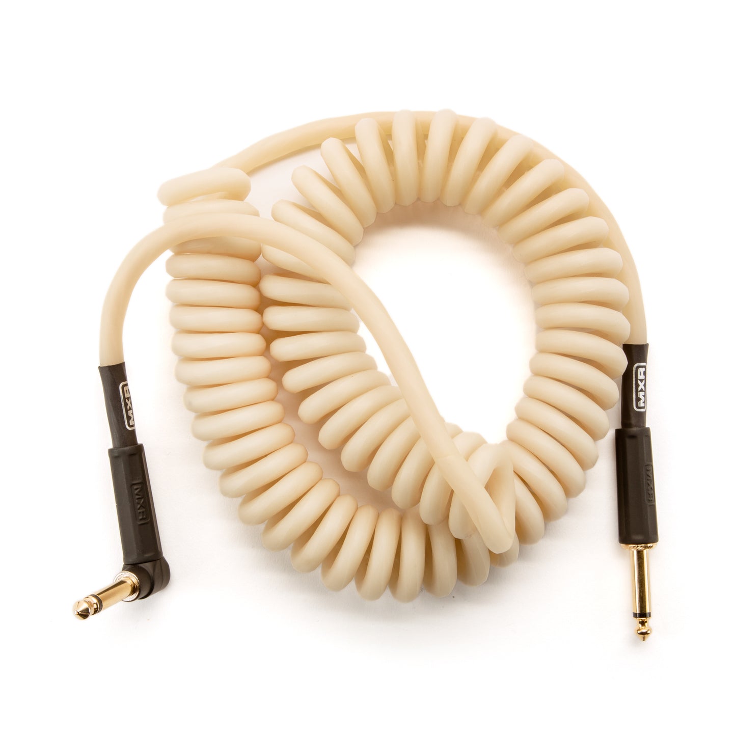 MXR MXR COILED GLOW INSTRUMENT CABLE - RIGHT / STRAIGHT 15 FT - DCICG15R