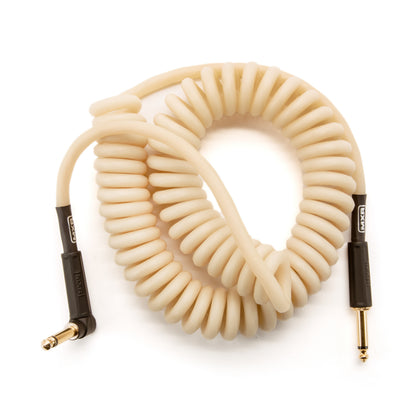 MXR MXR COILED GLOW INSTRUMENT CABLE - RIGHT / STRAIGHT 15 FT - DCICG15R