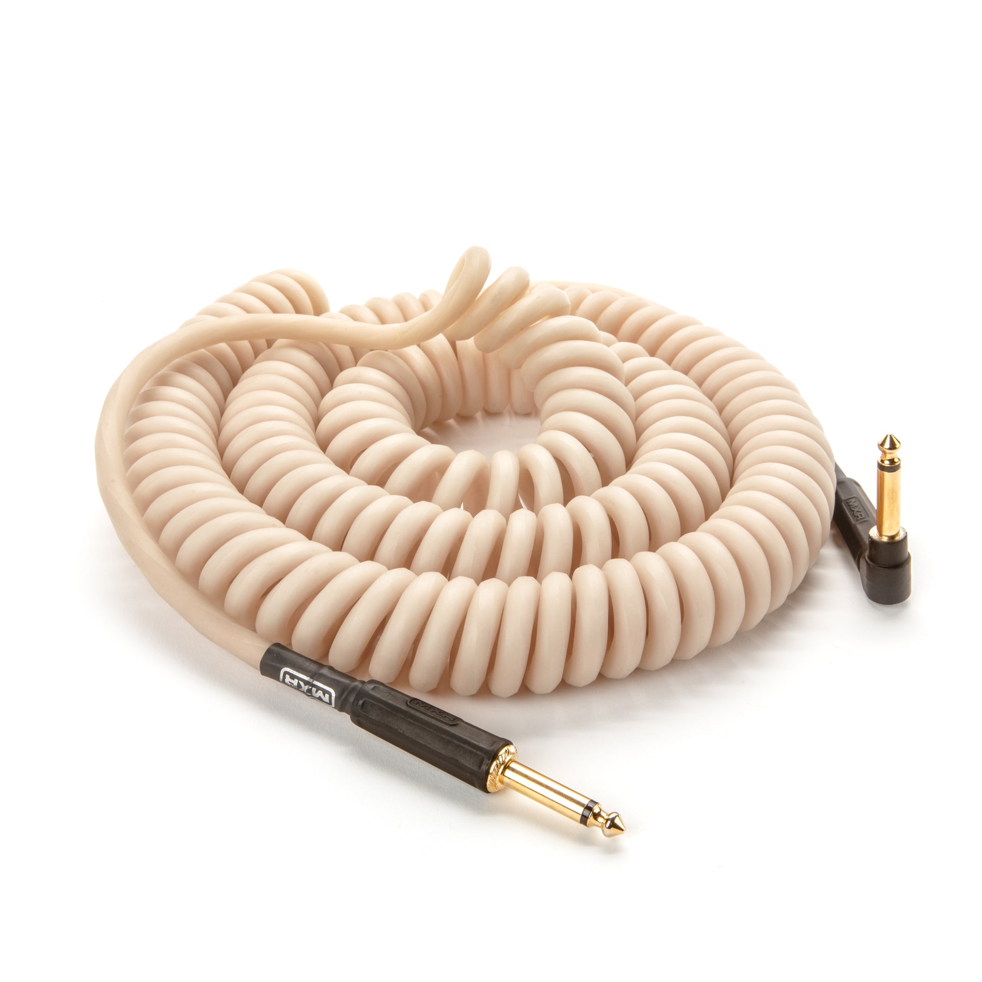 MXR MXR COILED GLOW INSTRUMENT CABLE - RIGHT / STRAIGHT 30 FT - DCICG30R