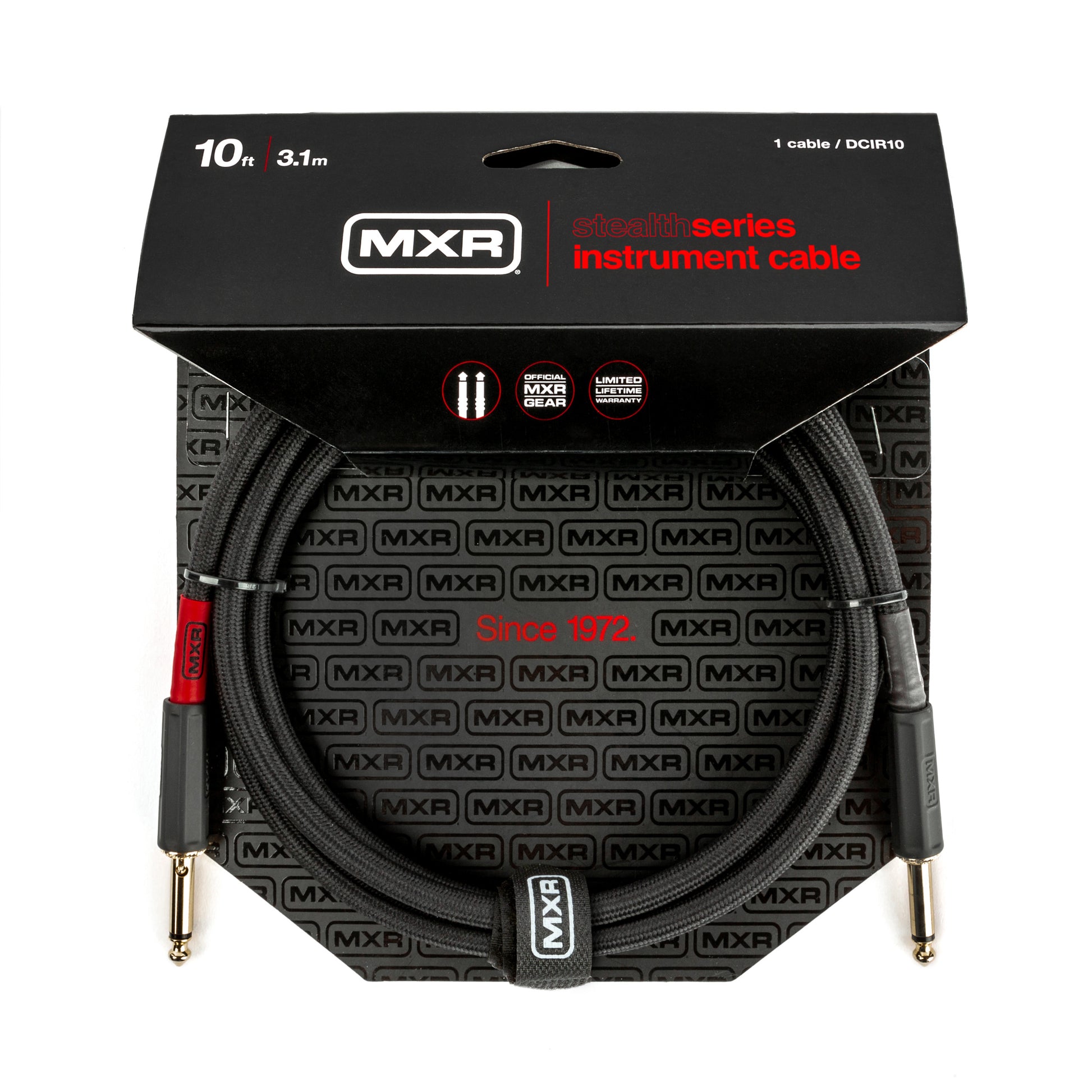 MXR MXR STEALTH SERIES INSTRUMENT CABLE - STRAIGHT / STRAIGHT 10 FT - DCIR10