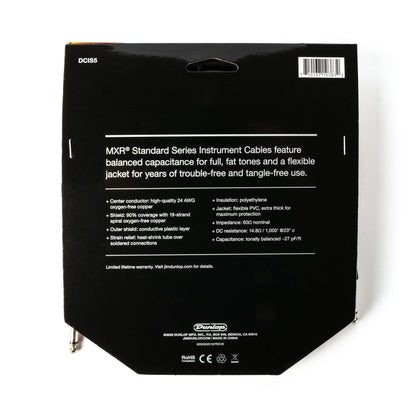 Cry Baby MXR STANDARD INSTRUMENT CABLE - STRAIGHT / STRAIGHT 05 FT - DCIS05
