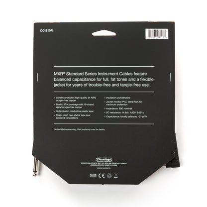 Cry Baby MXR STANDARD INSTRUMENT CABLE - RIGHT / STRAIGHT 10 FT - DCIS10R