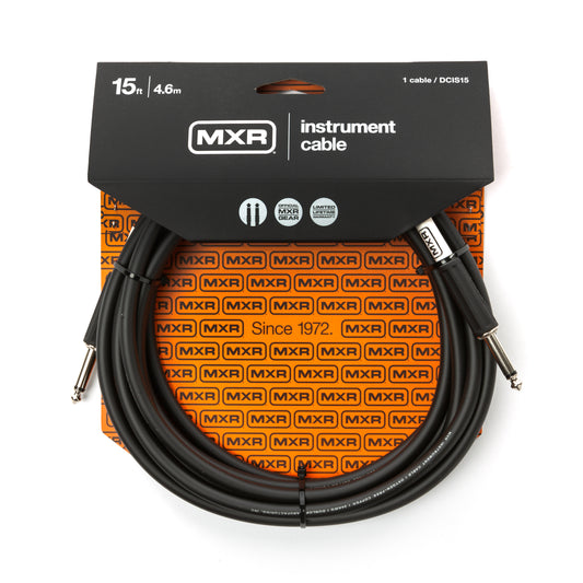 Cry Baby MXR STANDARD INSTRUMENT CABLE - STRAIGHT / STRAIGHT 15 FT - DCIS15