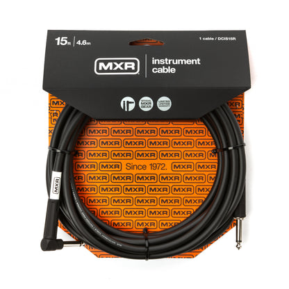 Cry Baby MXR STANDARD INSTRUMENT CABLE - RIGHT / STRAIGHT 15 FT - DCIS15R