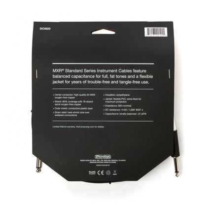 Cry Baby MXR STANDARD INSTRUMENT CABLE - STRAIGHT / STRAIGHT 20 FT - DCIS20