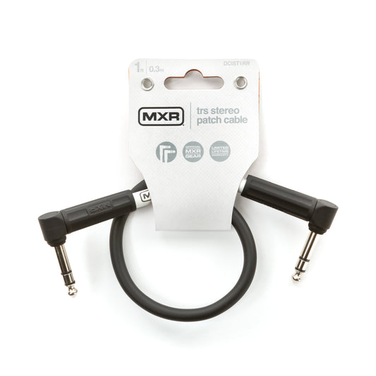 MXR MXR TRS STEREO PATCH CABLE RIGHT/RIGHT - 01 FOOT - DCIST1RR