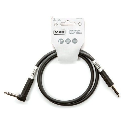 MXR MXR TRS STEREO PATCH CABLE RIGHT/RIGHT - 03 FOOT - DCIST3R