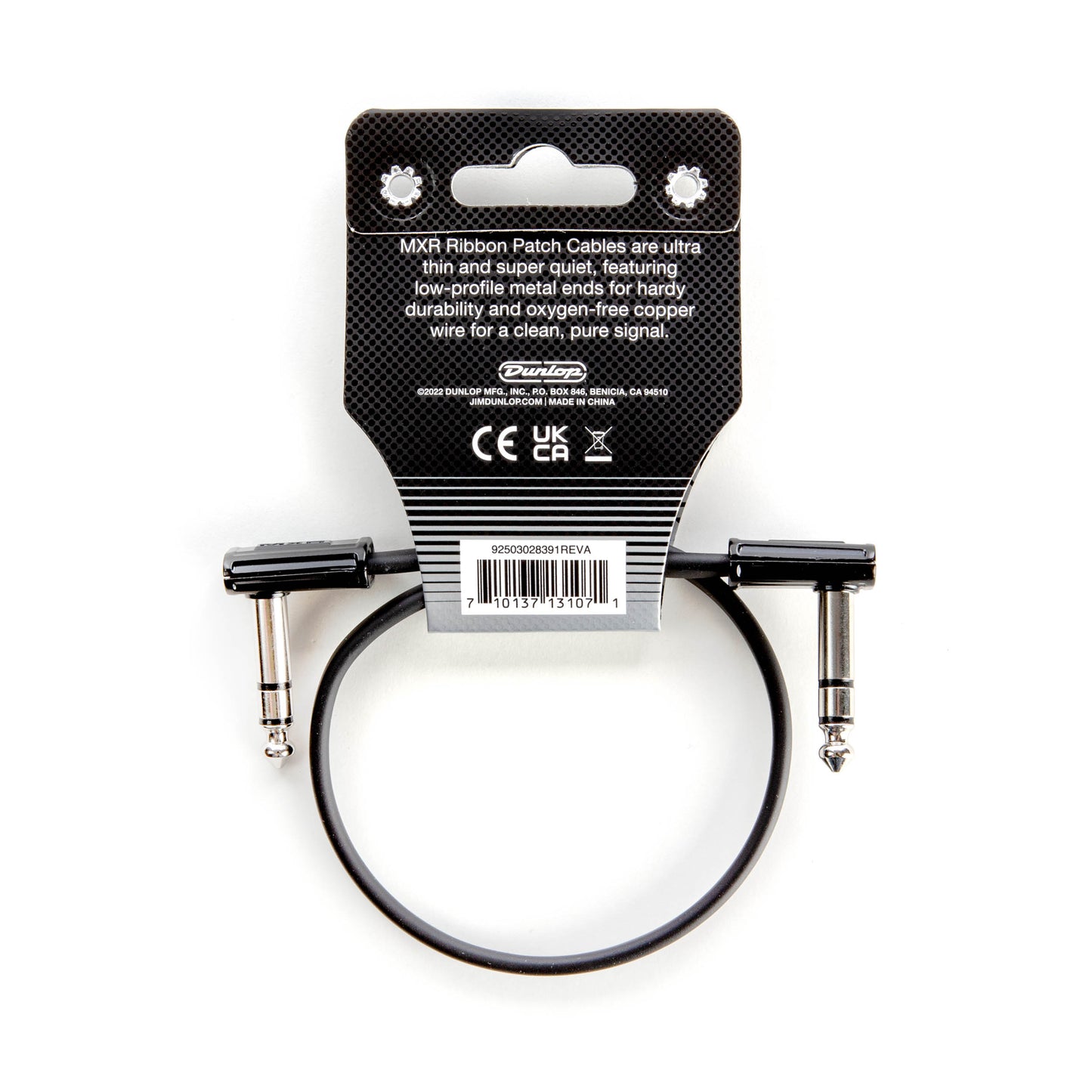 MXR MXR TRS RIBBON PATCH CABLE RIGHT/RIGHT - 01 FOOT - DCISTR1RR