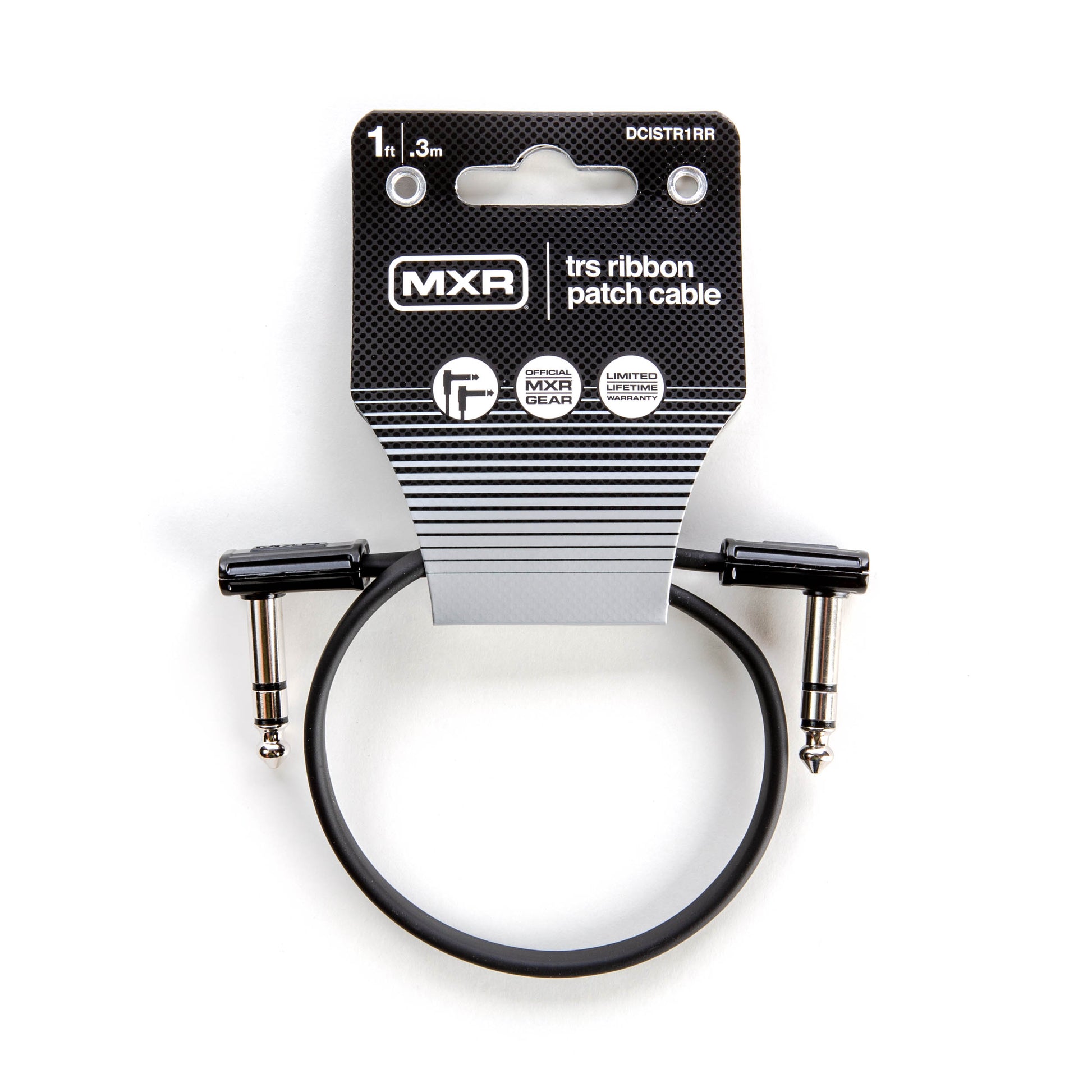 MXR MXR TRS RIBBON PATCH CABLE RIGHT/RIGHT - 01 FOOT - DCISTR1RR