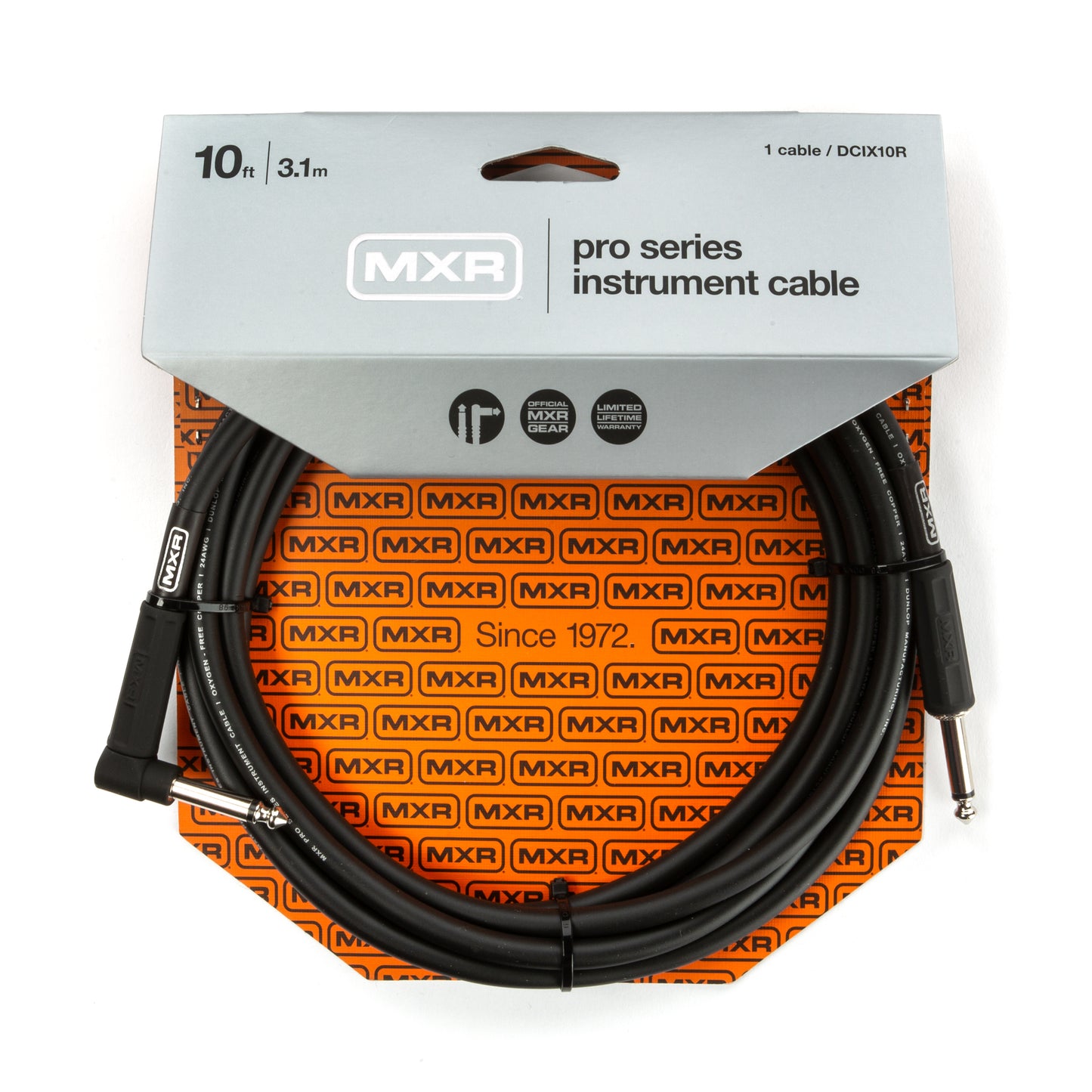 MXR MXR PRO SERIES INSTRUMENT CABLE - RIGHT / STRAIGHT 10 FT - DCIX10R