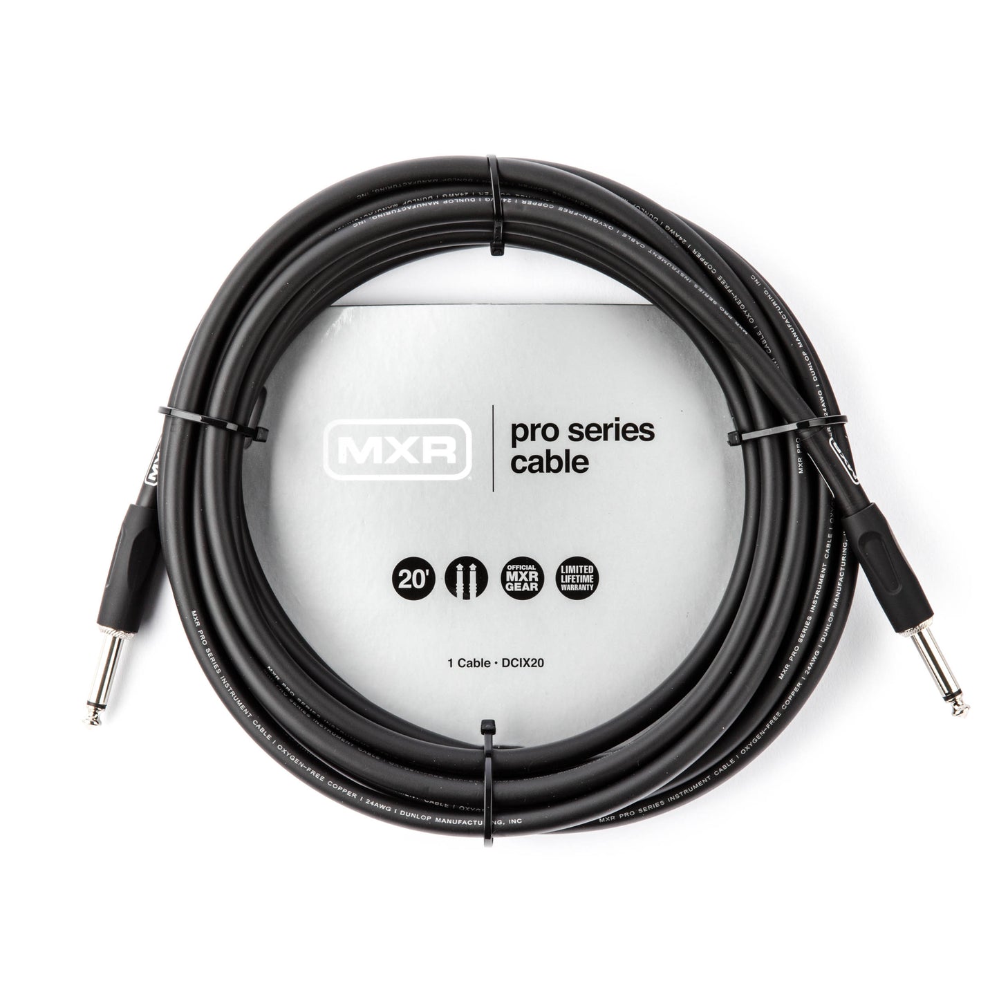 MXR MXR PRO SERIES INSTRUMENT CABLE - STRAIGHT / STRAIGHT 20 FT - DCIX20