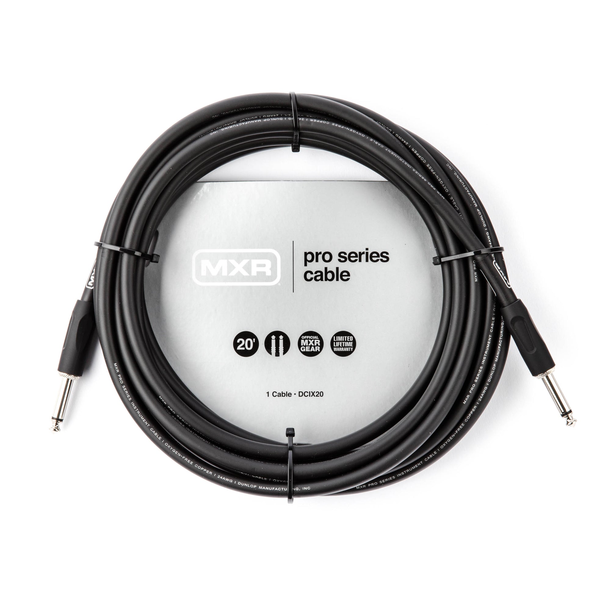 MXR MXR PRO SERIES INSTRUMENT CABLE - STRAIGHT / STRAIGHT 20 FT - DCIX20