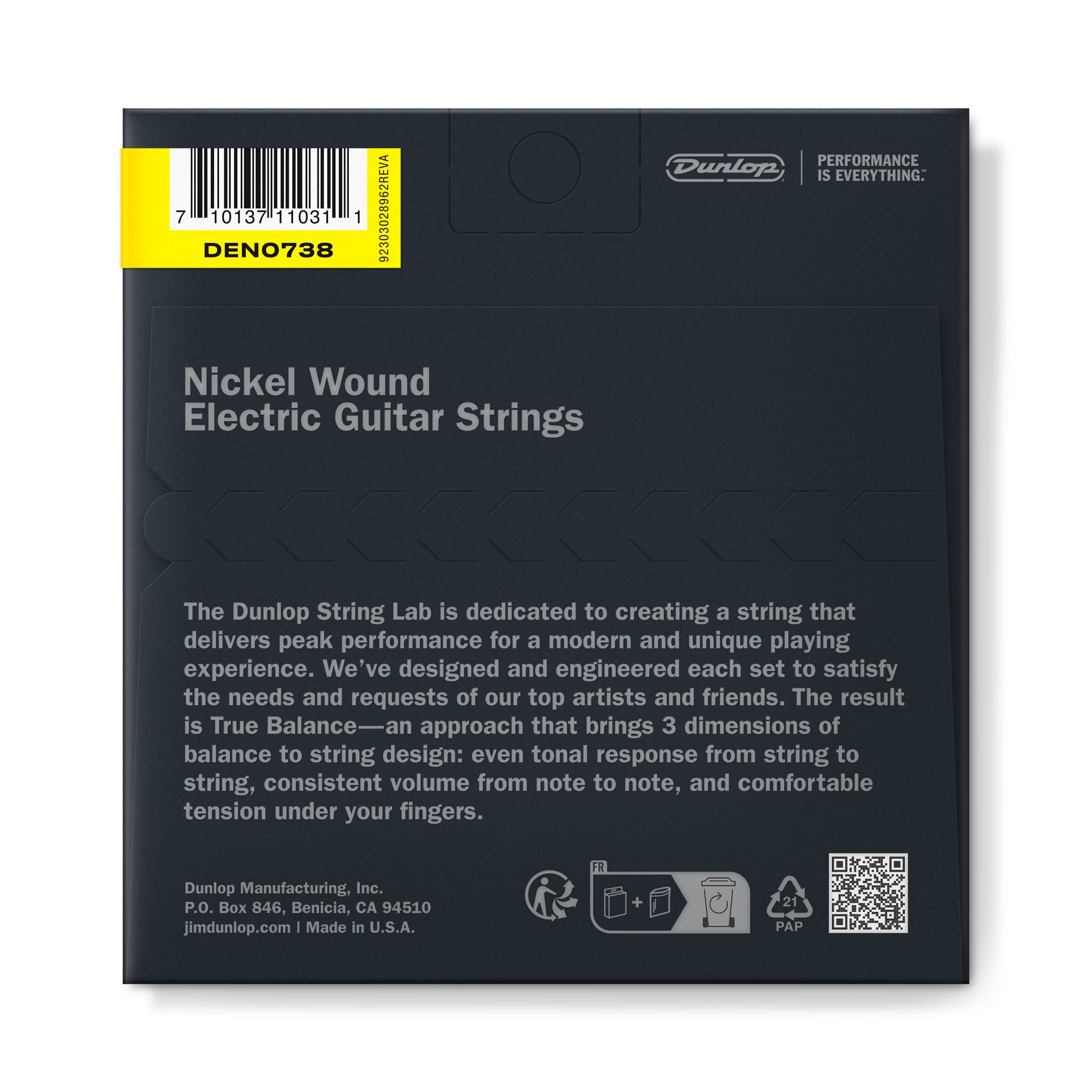 Jim Dunlop DUNLOP NICKEL WOUND ELECTRIC GUITAR 06-STRING SET - 07-38 ULTRA LIGHT - DEN0738