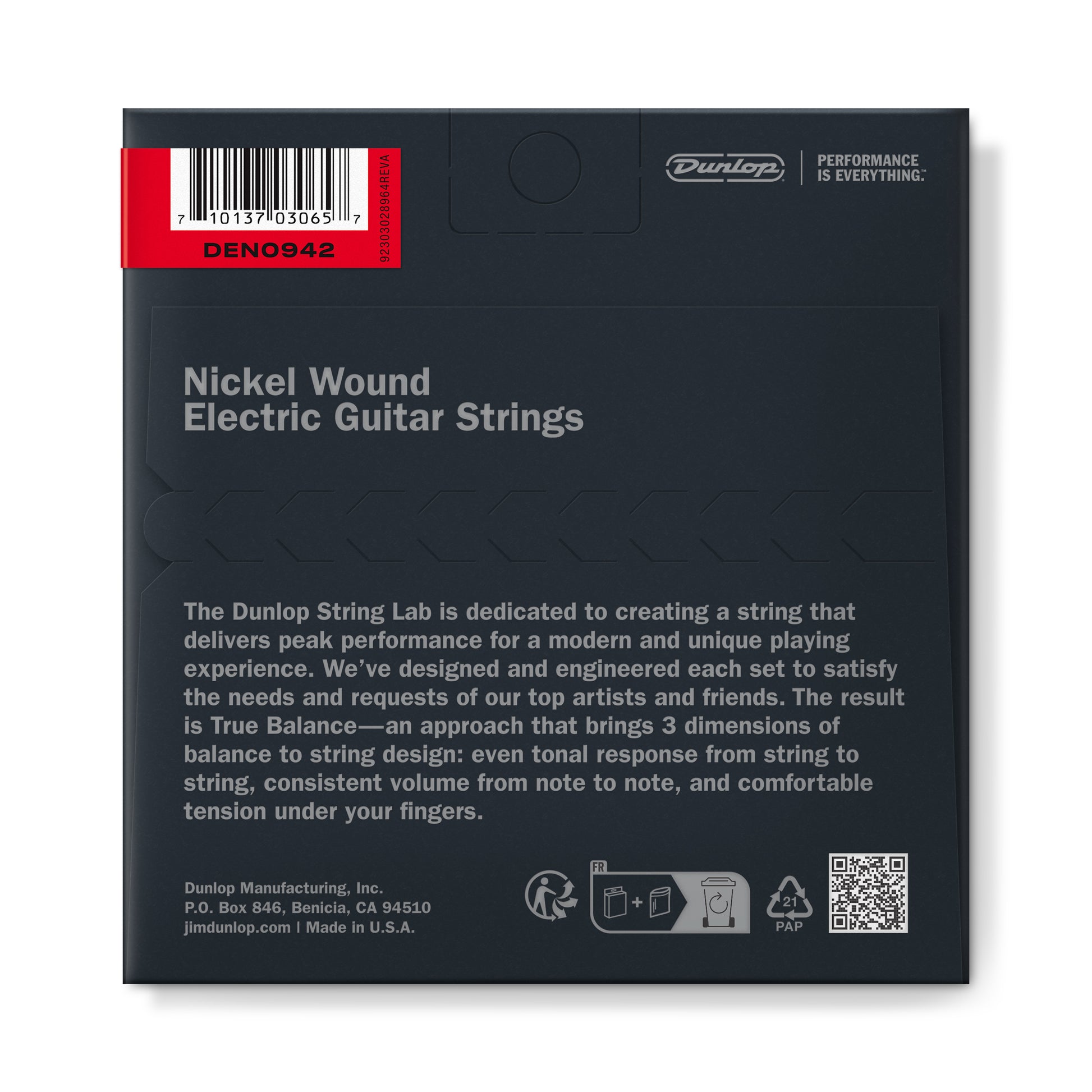 Jim Dunlop DUNLOP NICKEL WOUND ELECTRIC GUITAR 06-STRING SET - 09-42 EXTRA LIGHT - DEN0942