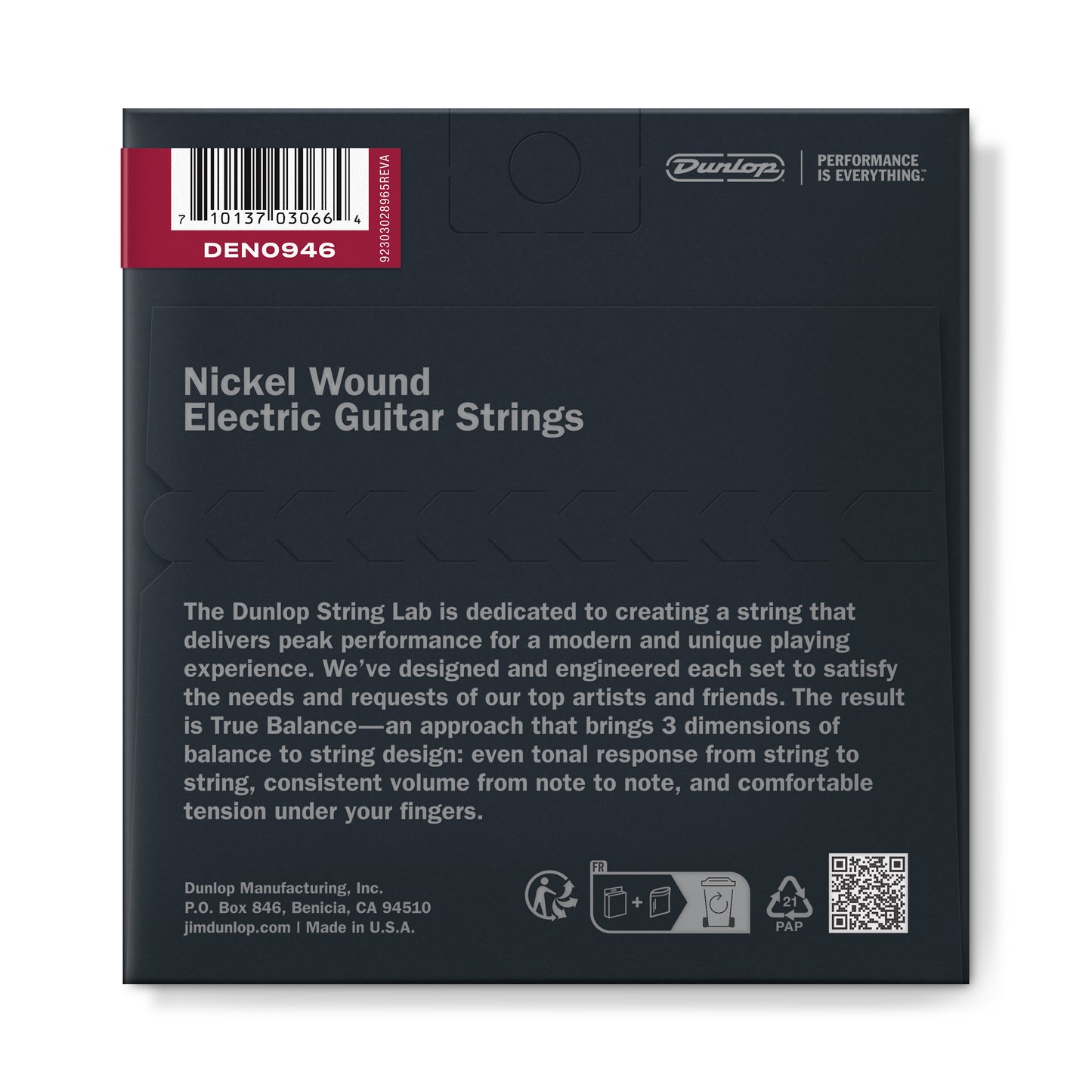 Jim Dunlop DUNLOP NICKEL WOUND ELECTRIC GUITAR 06-STRING SET - 09-46 HYBRID - DEN0946