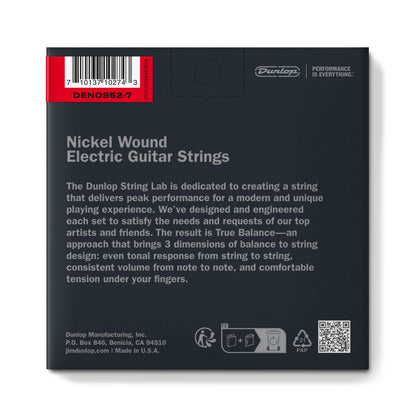 Jim Dunlop DUNLOP NICKEL WOUND ELECTRIC GUITAR 07-STRING SET - 09-52 EXTRA LIGHT - DEN09527