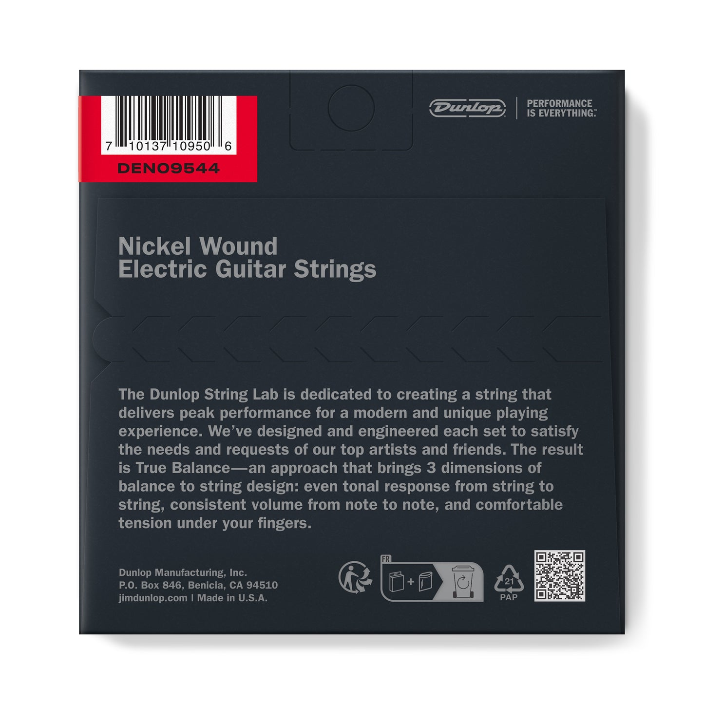 Jim Dunlop DUNLOP NICKEL WOUND ELECTRIC GUITAR 06-STRING SET - 9.5-44 X-LIGHT+ - DEN09544