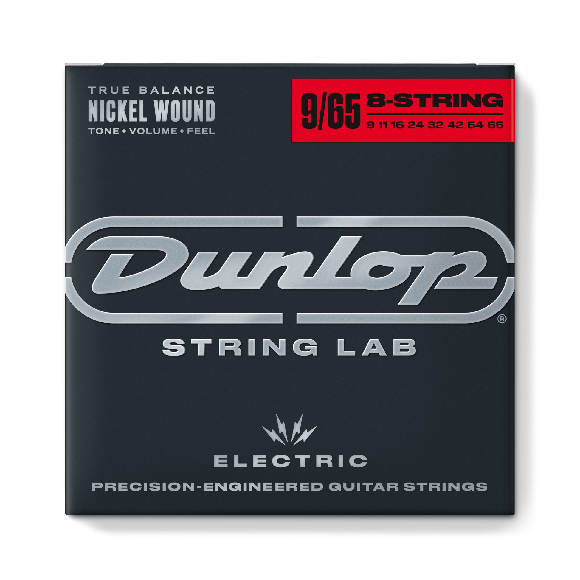 Jim Dunlop DUNLOP NICKEL WOUND ELECTRIC GUITAR 08-STRING SET - 09-65 EXTRA LIGHT - DEN09658