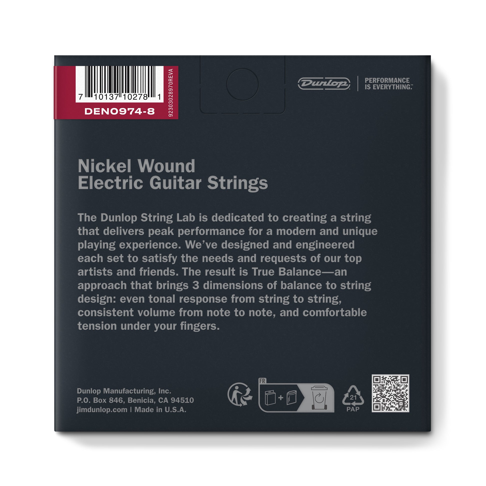 Jim Dunlop DUNLOP NICKEL WOUND ELECTRIC GUITAR 08-STRING SET - 09-74 HYBRID EXTRA LIGHT - DEN09748