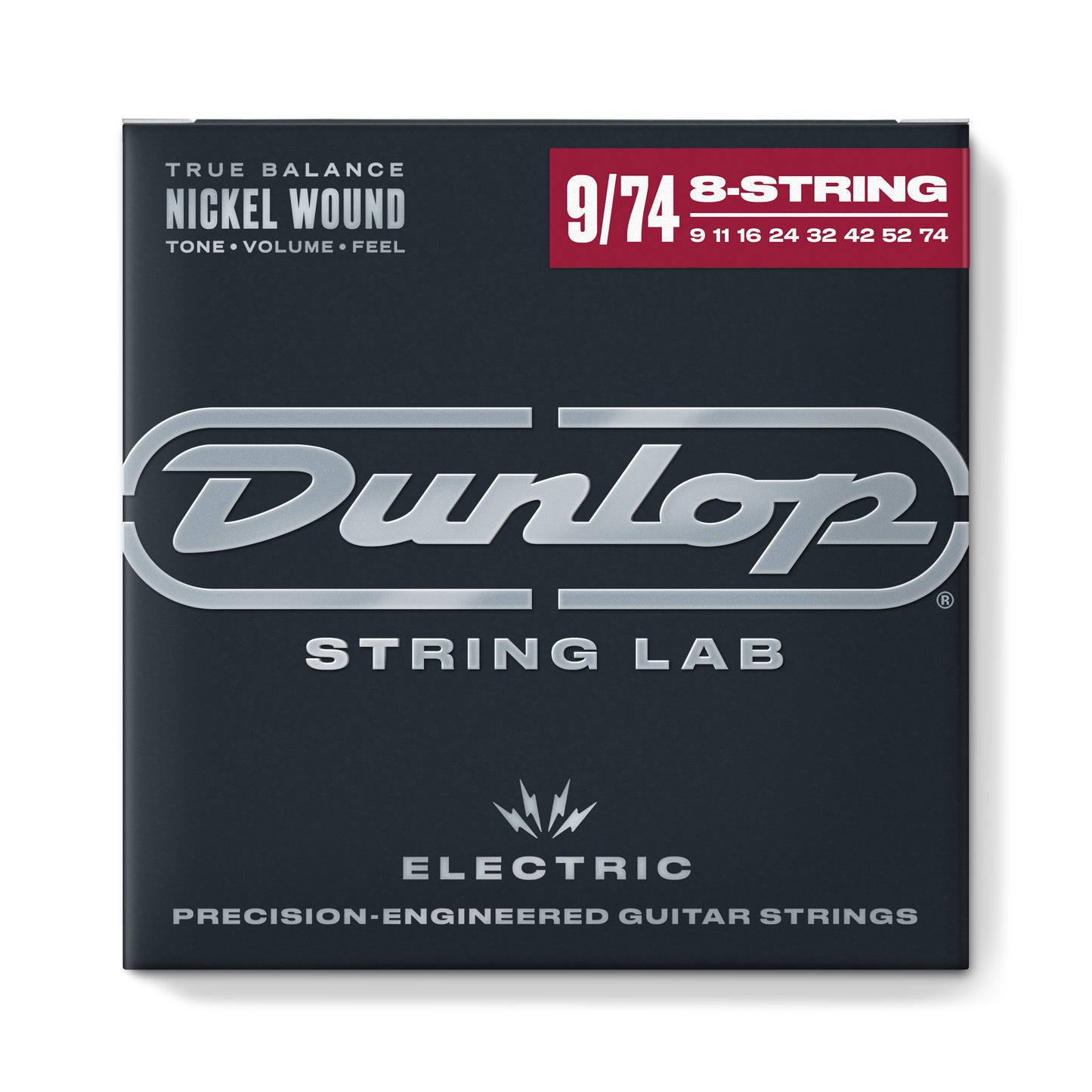 Jim Dunlop DUNLOP NICKEL WOUND ELECTRIC GUITAR 08-STRING SET - 09-74 HYBRID EXTRA LIGHT - DEN09748
