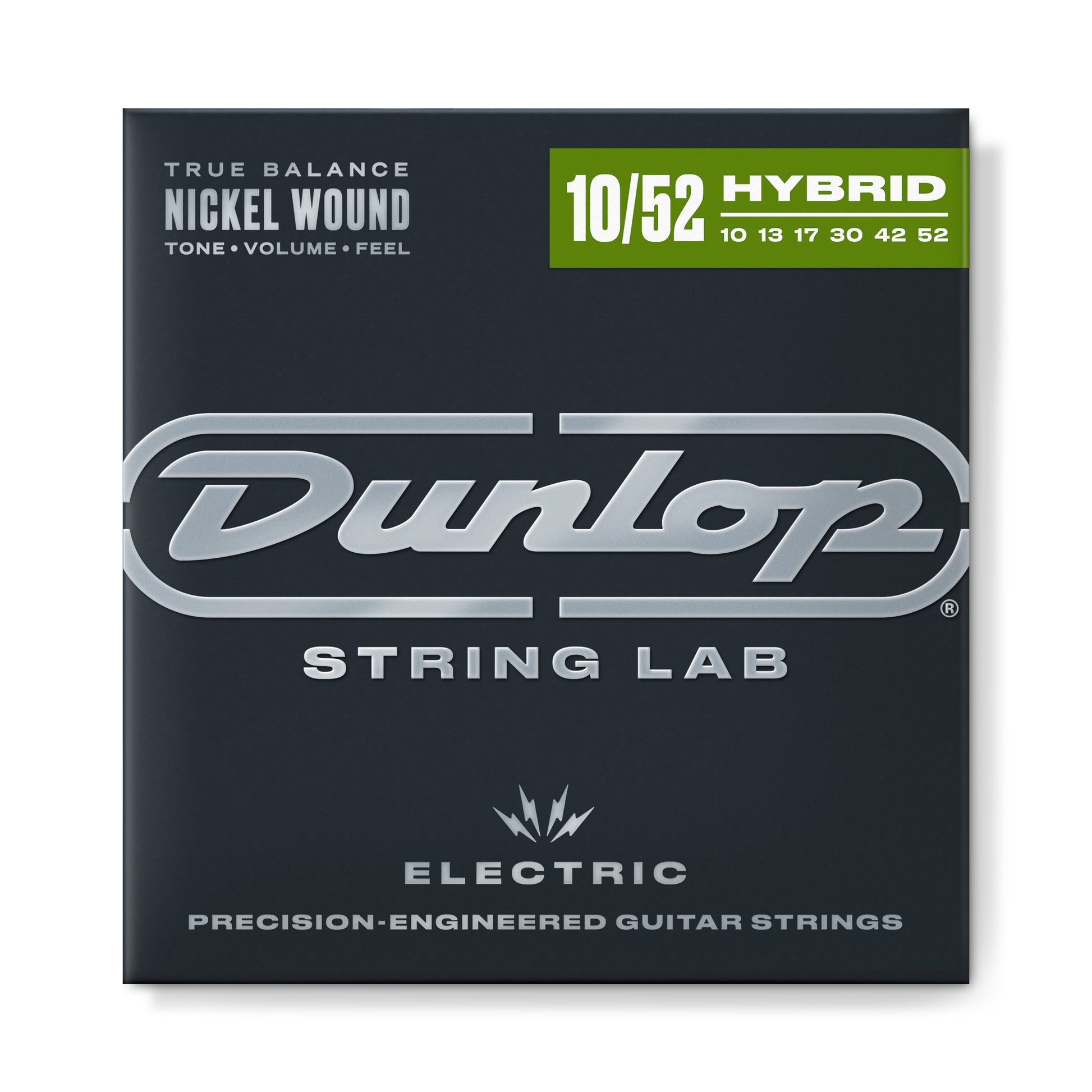 Jim Dunlop DUNLOP NICKEL WOUND ELECTRIC GUITAR 06-STRING SET - 10-52 - HYBRID MEDIUM/HEAVY - DEN1052