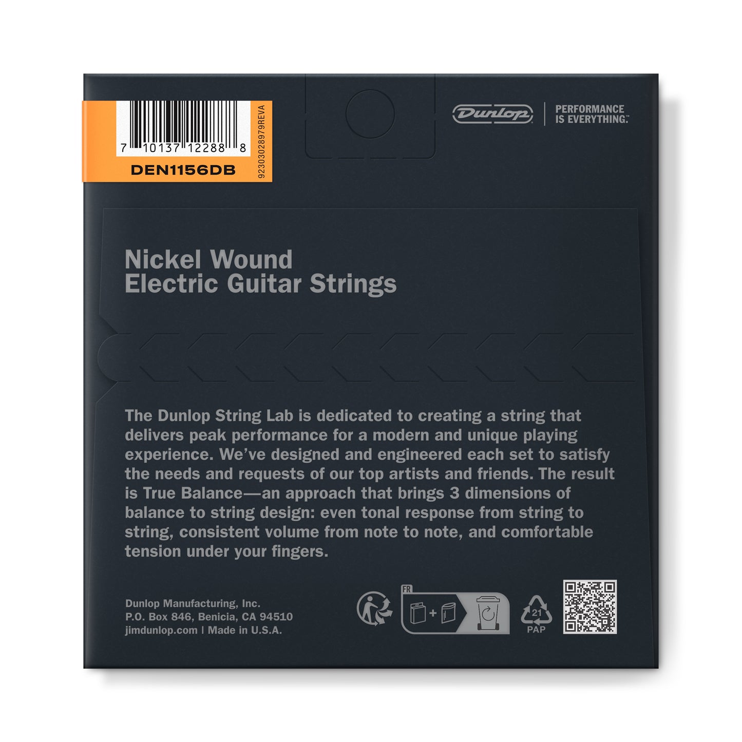 Jim Dunlop DUNLOP NICKEL WOUND ELECTRIC GUITAR 06-STRING SET - 11-56DB - MEDIUM/EXTRA HEAVY - DEN1156DB