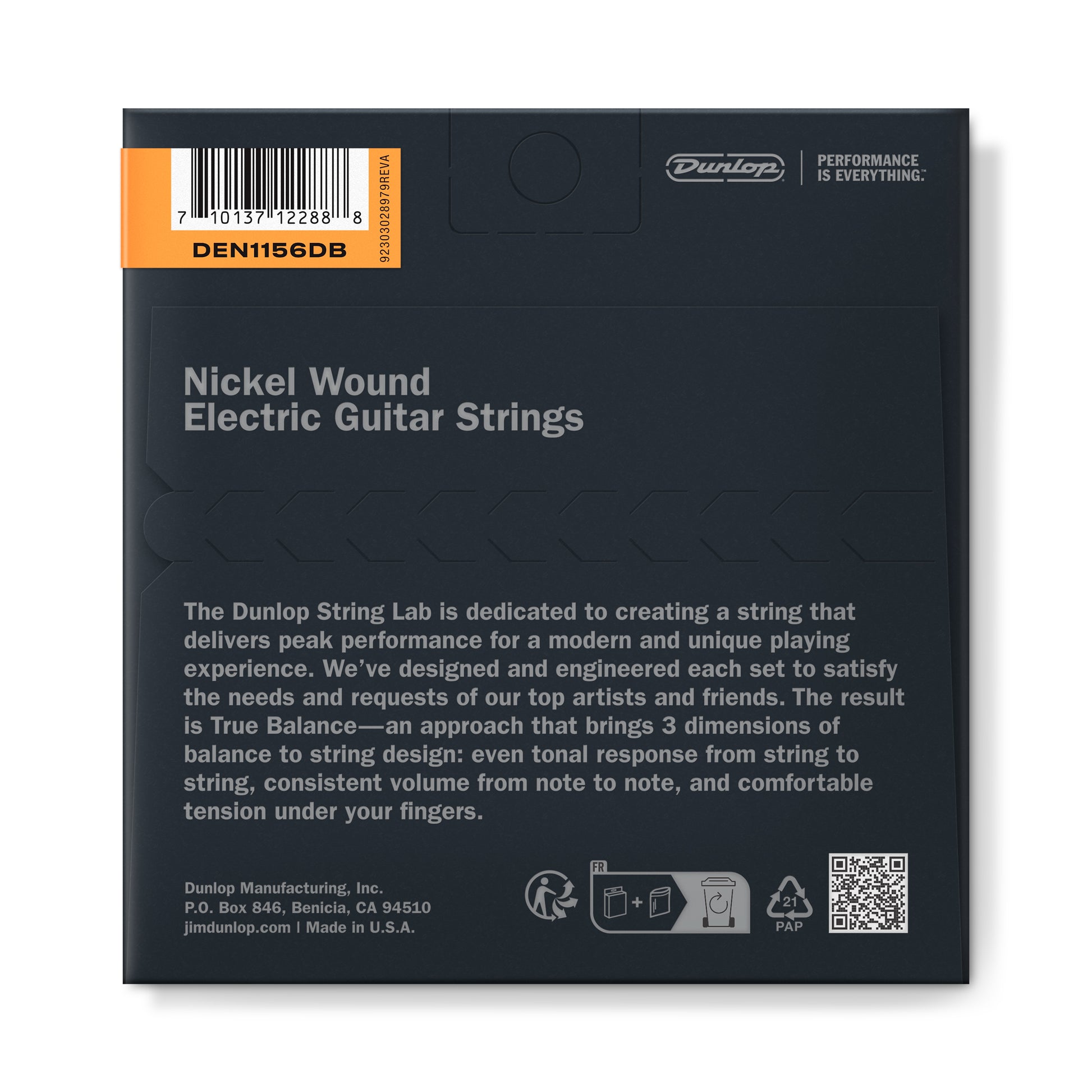 Jim Dunlop DUNLOP NICKEL WOUND ELECTRIC GUITAR 06-STRING SET - 11-56DB - MEDIUM/EXTRA HEAVY - DEN1156DB
