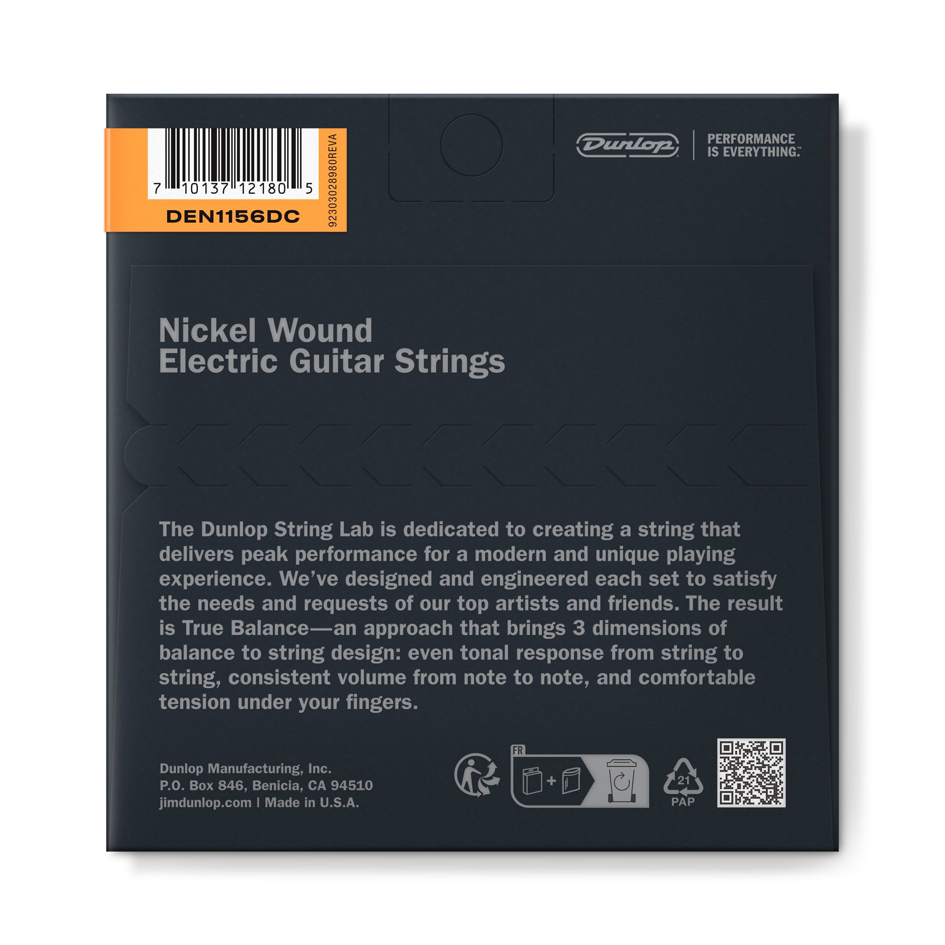 Jim Dunlop DUNLOP NICKEL WOUND ELECTRIC GUITAR 06-STRING SET - 11-56DC - MEDIUM/EXTRA HEAVY - DEN1156DC