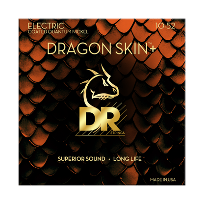 DR Strings DR DRAGON SKIN+ Accurate Core Coated Electric Guitar String Set - 10-52 Medium/Heavy DEQ-10/52