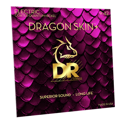DR Strings DR DRAGON SKIN+ Accurate Core Coated Electric Guitar String Set - 09-42 Light DEQ-9