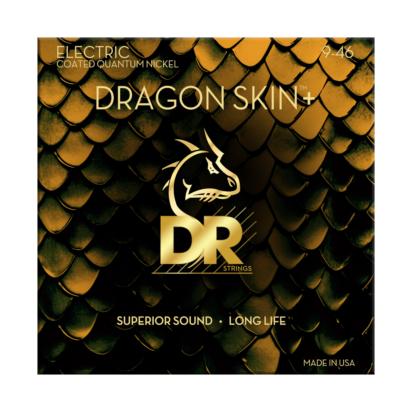 DR Strings DR DRAGON SKIN+ Accurate Core Coated Electric Guitar String Set - 09-46 Light/Medium DEQ-9/46
