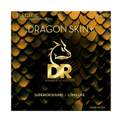 DR Strings DR DRAGON SKIN+ Accurate Core Coated Electric Guitar String Set - 09-46 Light/Medium DEQ-9/46
