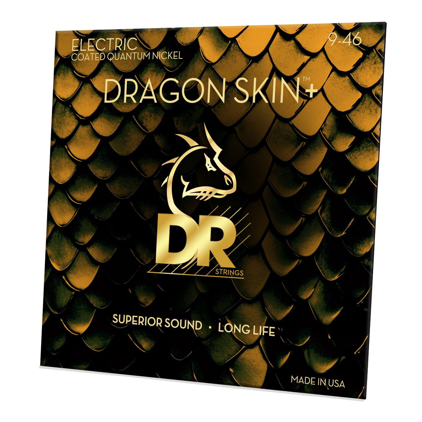 DR Strings DR DRAGON SKIN+ Accurate Core Coated Electric Guitar String Set - 09-46 Light/Medium DEQ-9/46